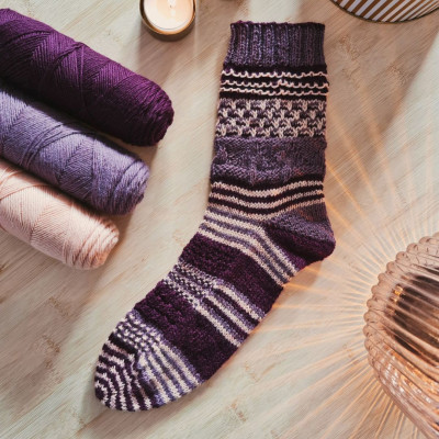 LANG YARNS artikl 130 prémiová ponožková příze s hedvábím Tussah Jawol