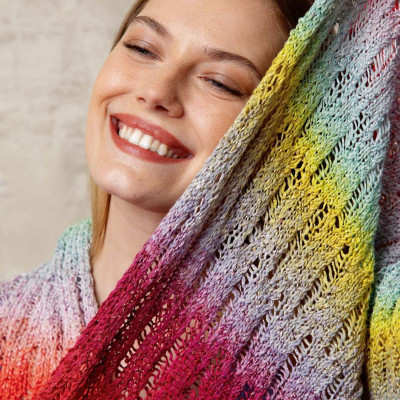 LANG YARNS artikl 1109 barevná bavlněná příze s viskózou Paradise 100g