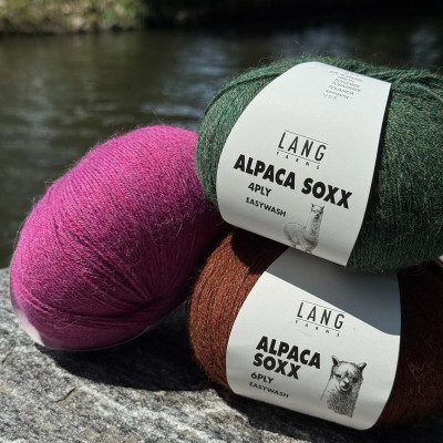 LANG YARNS artikl 1062 nebesky hebká pletací příze Alpaca Soxx 4-fach