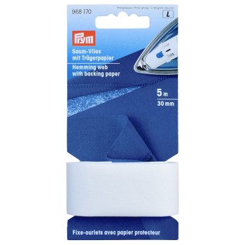 Zažehlovací vlizelínový proužek na záložky 5m, 30mm PRYM