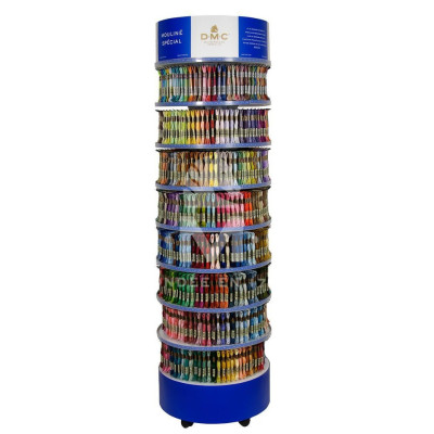 Stojan na nitě Gütermann se 168 barvami tj. náplň 504 špulek