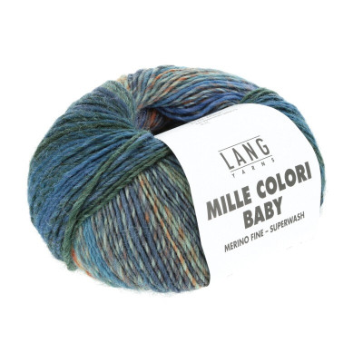 LANG YARNS artikl 845 barevná pletací příze z merino vlny Mille Colori