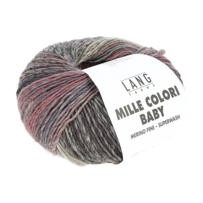 LANG YARNS artikl 845 barevná pletací příze z merino vlny Mille Colori