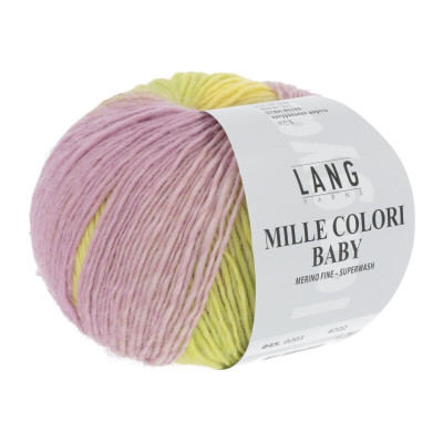 LANG YARNS artikl 845 barevná pletací příze z merino vlny Mille Colori