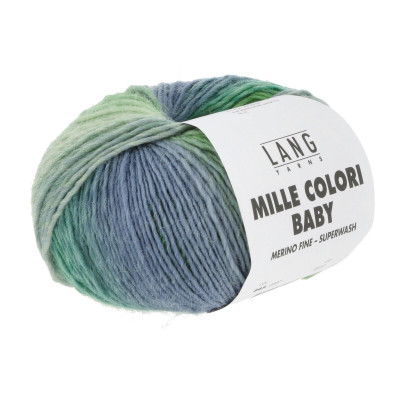 LANG YARNS artikl 845 barevná pletací příze z merino vlny Mille Colori