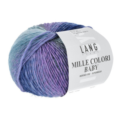 LANG YARNS artikl 845 barevná pletací příze z merino vlny Mille Colori