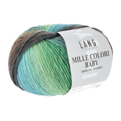 LANG YARNS artikl 845 barevná pletací příze z merino vlny Mille Colori