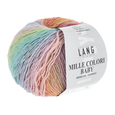 LANG YARNS artikl 845 barevná pletací příze z merino vlny Mille Colori
