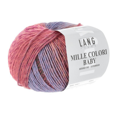 LANG YARNS artikl 845 barevná pletací příze z merino vlny Mille Colori