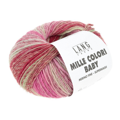 LANG YARNS artikl 845 barevná pletací příze z merino vlny Mille Colori