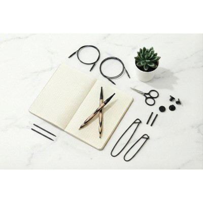 KnitPro Dreamz deluxe set dřevěných šroubovacích kruhových jehlic a př