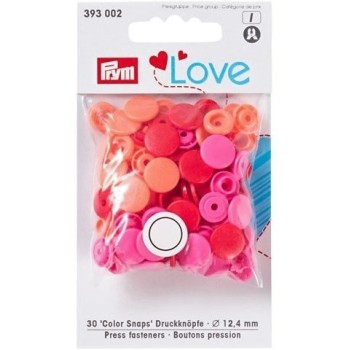 Patentky kulaté "Color snaps" Ø 12,4 mm (30 ks) PRYM Love