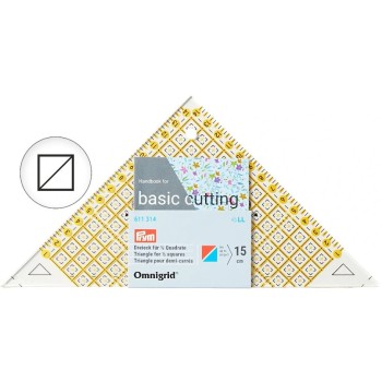 Pravítko trojúhelník na 1/2 a 1/4 čtverce Omnigrid