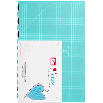 Skládací řezací podložka 45 x 60 cm tyrkysová PRYM Love