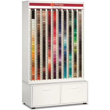 Stojan na nitě Gütermann se 420 barvami tj. náplň 1260 špulek