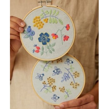 Sada na vyšívání Probouzející se jaro 2 motivy DMC Mindful Making