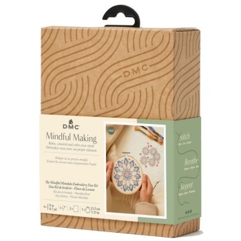 Sada na vyšívání Mandala Levantové květy 2 motivy DMC Mindful Making