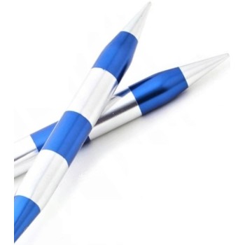 Výměnné kovové kruhové jehlice / pravítko 2v1 KnitPro SmartStix