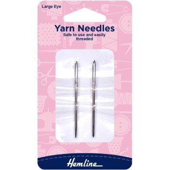 Kovové jehly na vlnu s velkým ouškem Hemline