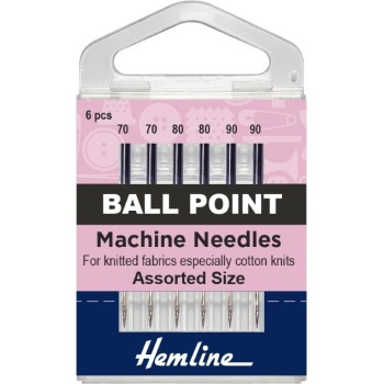 Jehly do šicího stroje na úplet, žerzej 70-90 5 ks Hemline