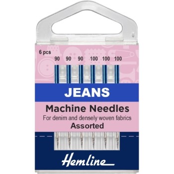 Jehly do šicího stroje na jeans 90-100 5 ks Hemline