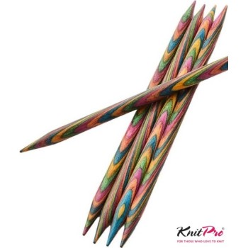 Dřevěné ponožkové jehlice KnitPro Symfonie délka 20 cm