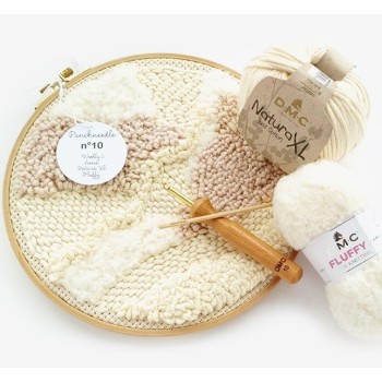 Dutá jehla (punch needle) s dřevěnou rukojetí DMC