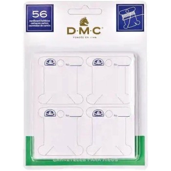 Papírové namotávky na bavlnky DMC (56 ks)
