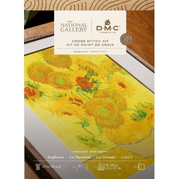 Sada na vyšívání DMC Vincent van Gogh Tournesols, Váza se slunečnicemi