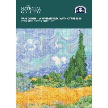 Sada na vyšívání DMC Vincent van Gogh A Wheatfield with Cypresses, Pše