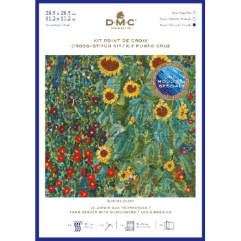 Sada na vyšívání DMC Gustav Klimt Farm Garden with Sunflowers, Zahrada