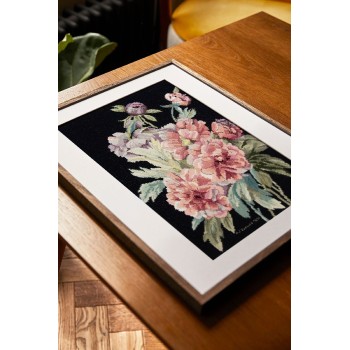 Sada na vyšívání DMC Redouté Peony Branches, Pivoňky