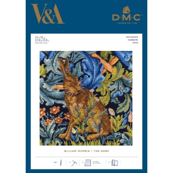 Sada na vyšívání tapiserie DMC William Morris The Hare, Zajíc