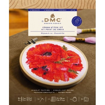 Sada na vyšívání DMC Květy vlčích máků