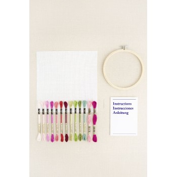 Sada na vyšívání DMC Růžové pivoňky