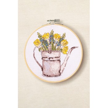 Sada na vyšívání DMC Květiny v konvičce