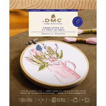 Sada na vyšívání DMC Květiny ve džbánku