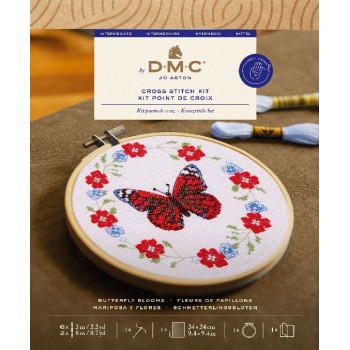 Sada na vyšívání DMC Motýl a květy