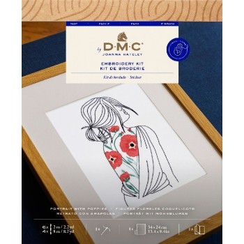 Sada na vyšívání DMC Dívka s vlčími máky