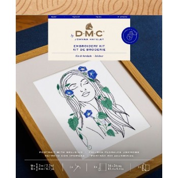 Sada na vyšívání DMC Portrét dívky se zvonky ve vlasech