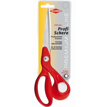 Krejčovské nůžky červené "Premium Line" Kleiber