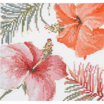 Sada na vyšívání DMC Ibišky