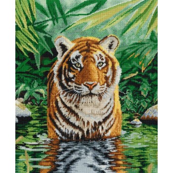 Sada na vyšívání DMC Tygr ve vodě