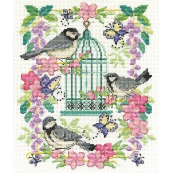 Sada na vyšívání DMC Ptáčci a motýlci