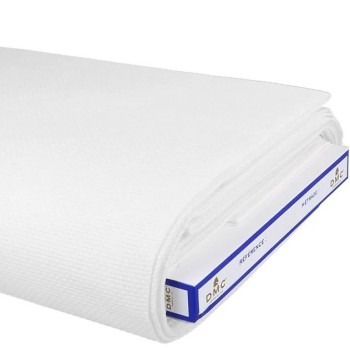 Vyšívací látka kanava Aida 18 ct DMC 100% bavlna bílá, metráž