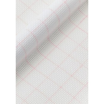 Vyšívací látka kanava Aida Magic Guide 18 ct DMC 100% bavlna bílá, met