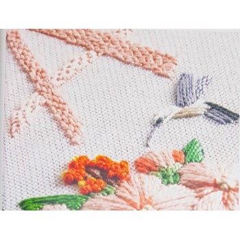 Vyšívací čtverečkovaná látka Etamín 25 ct DMC 100% bavlna bílá slonová