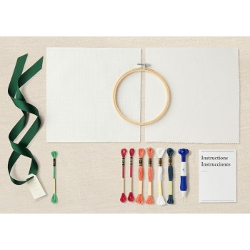 Sada Liška na tvorbu dutou jehlou punch needle DMC