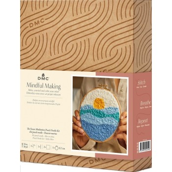 Sada Oceánská meditace na tvorbu dutou jehlou punch needle DMC