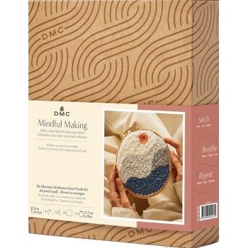 Sada Horská meditace na tvorbu dutou jehlou punch needle DMC